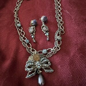 Necklace and earrings